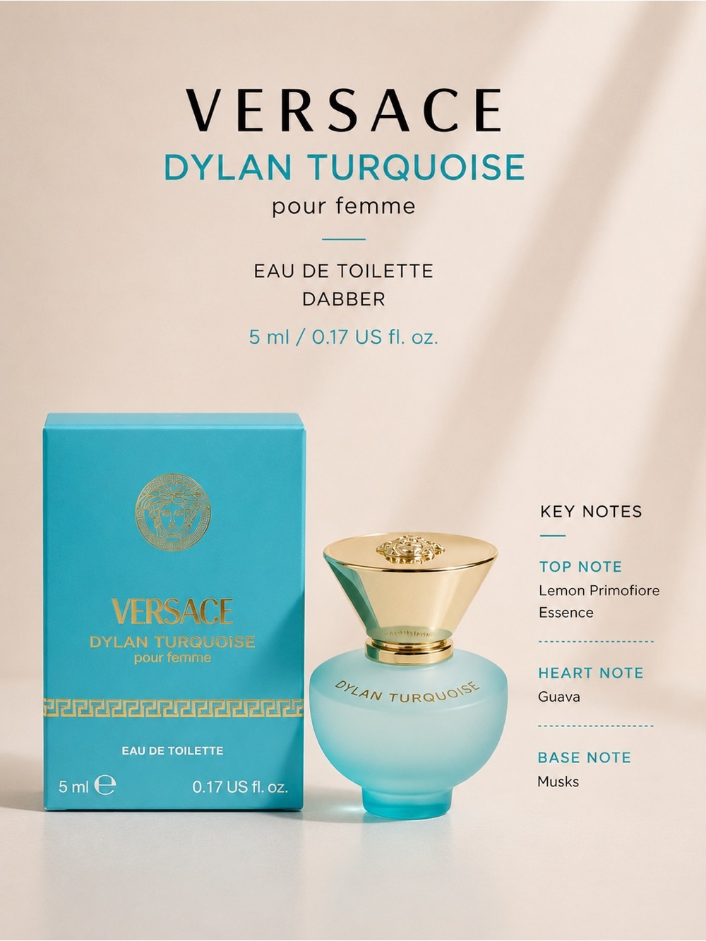 Versace Dylan Turquoise EDT 5ml Dabber